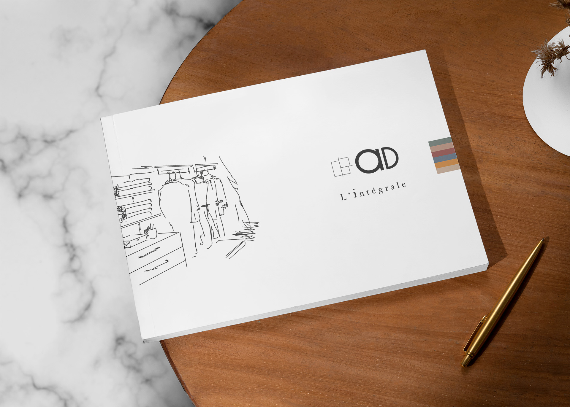 Carnet d'inspiration sur une table